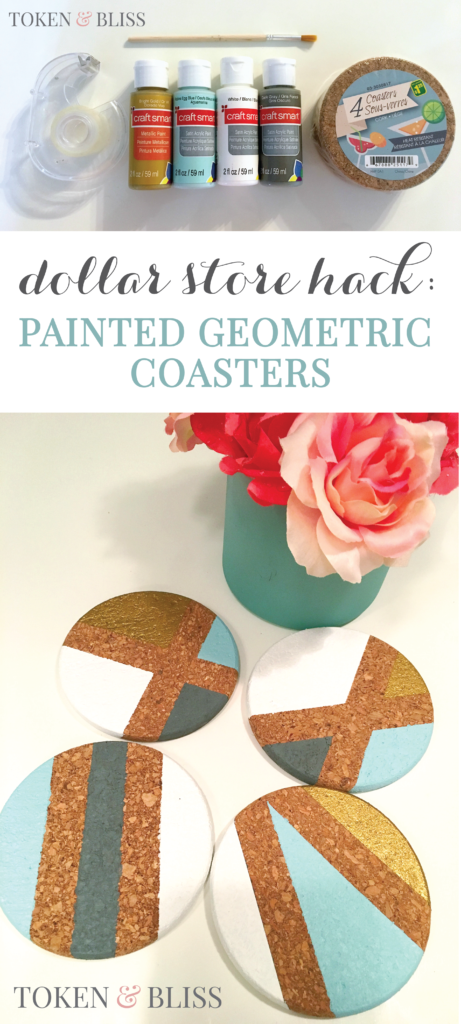 Painted Geometric Coasters
